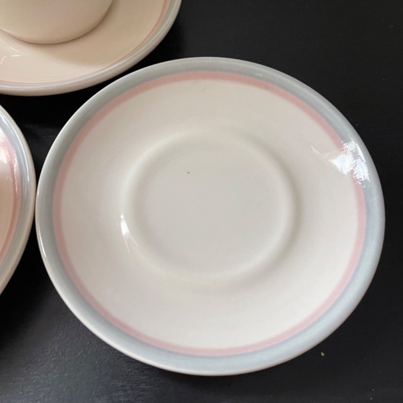 PFALTZGRAFF Aura Pink Flat Cup & Saucer Set Of 3 - Picture 10 of 14